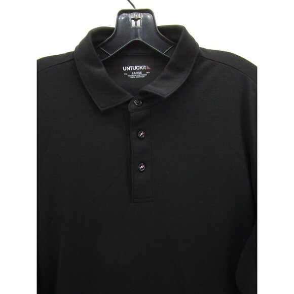 Untuckit Polo Shirt Large Pullover Golf Rugby Preppy Collared Casual - Picture 2 of 10